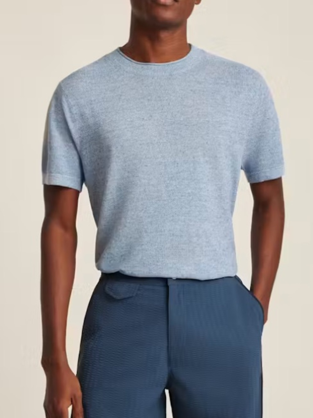 BONOBOS Linen blend sweater tee